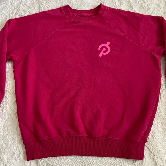 Spiritual Gangster x Peleton Berry Red Let Your Spirit Move You Sweatshirt - Picture 3 of 14